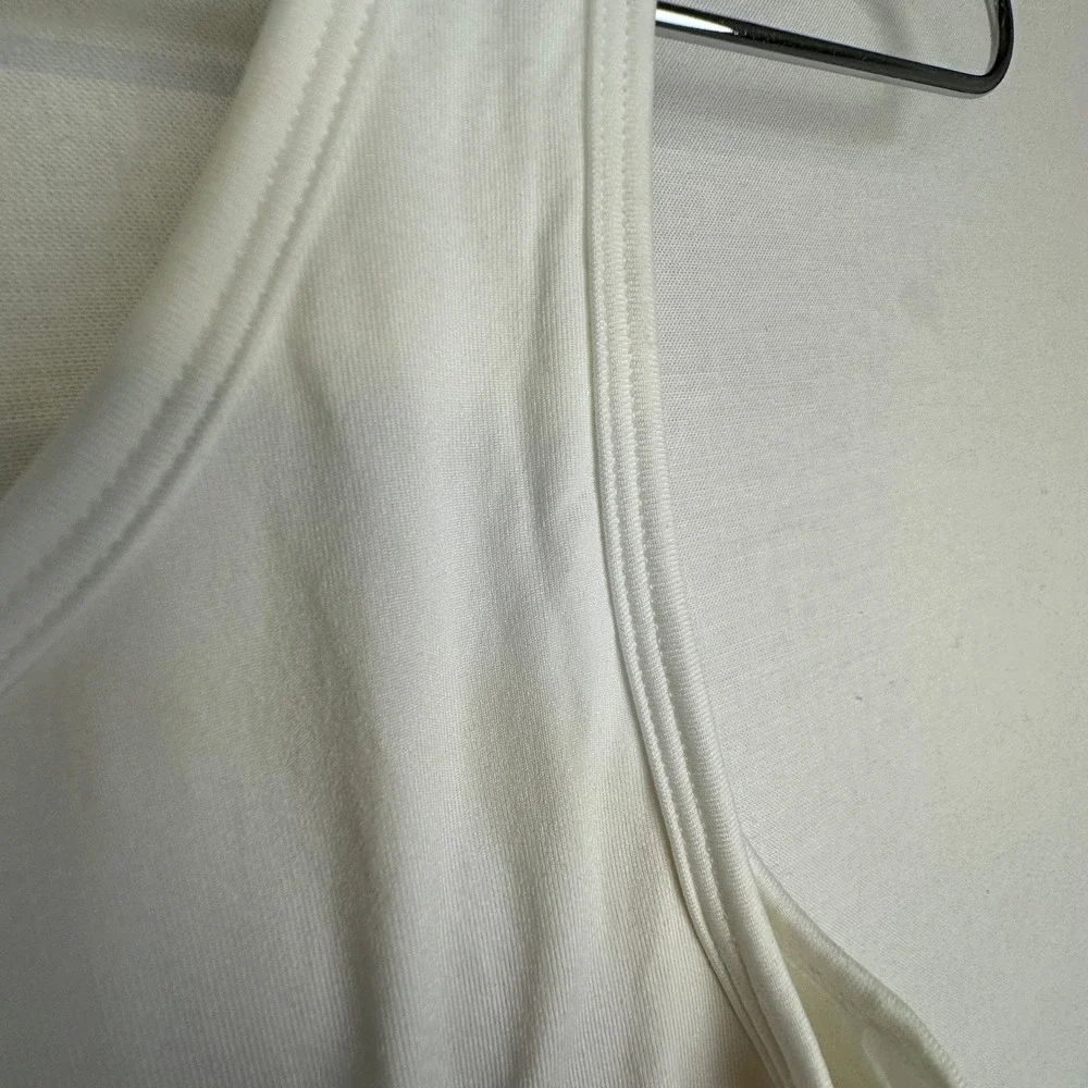 Yogalicious Seamless Ribbed Sports Bra White Women's Medium